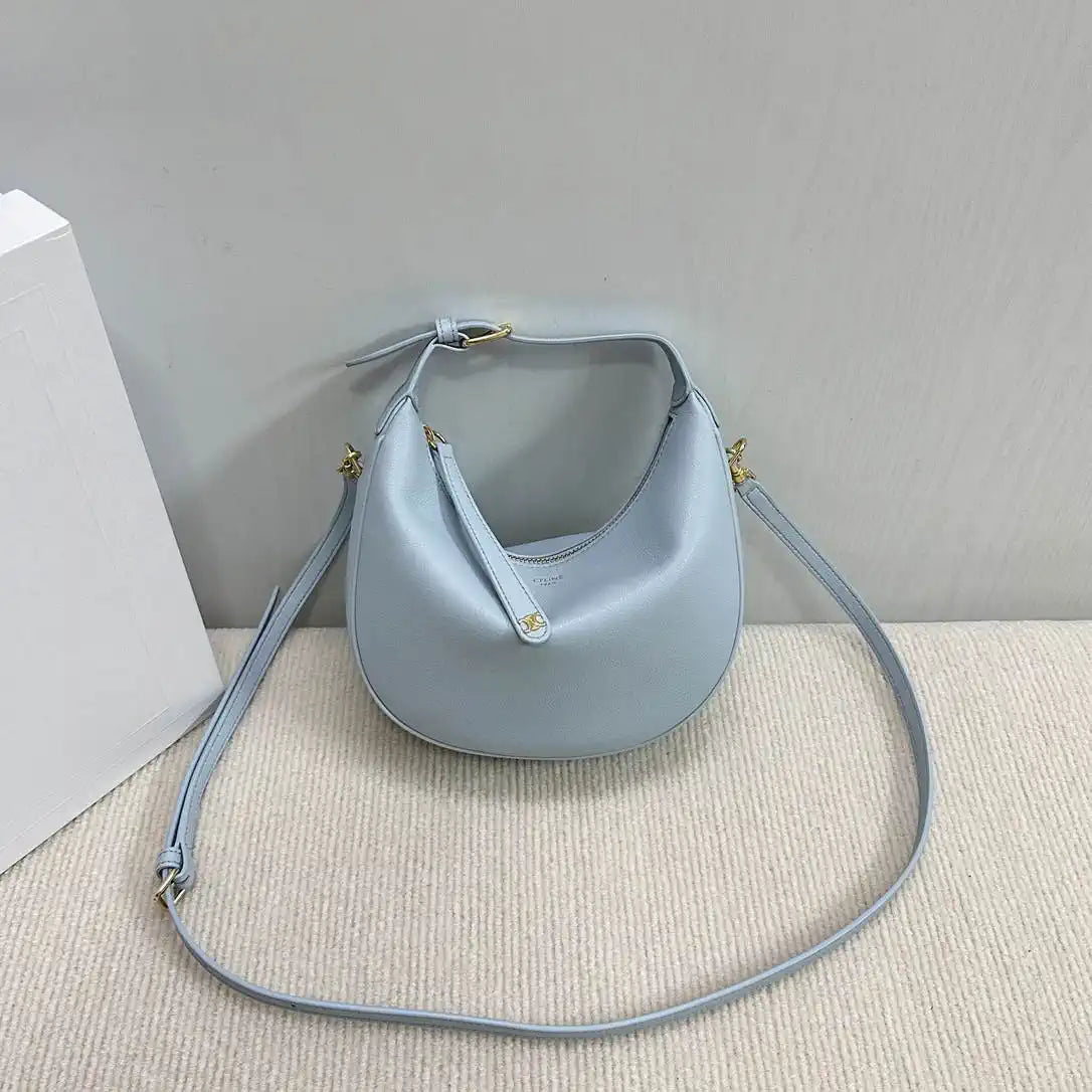 Celine 120723 Teen Celine Lulu IN Grained calfskin Blue
