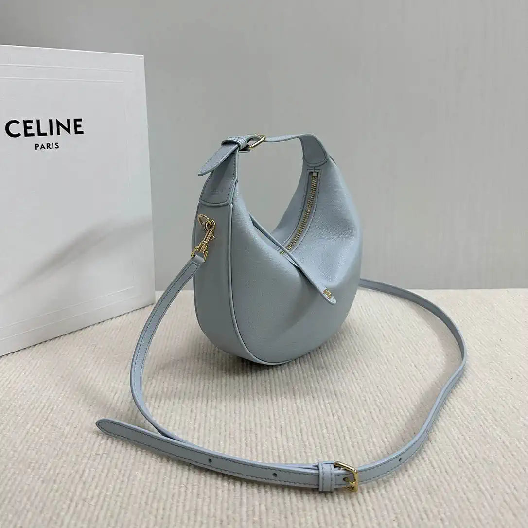 Celine 120723 Teen Celine Lulu IN Grained calfskin Blue
