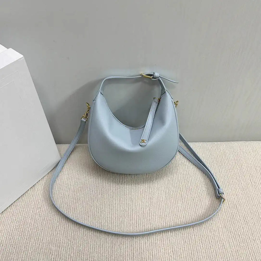 Celine 120723 Teen Celine Lulu IN Grained calfskin Blue