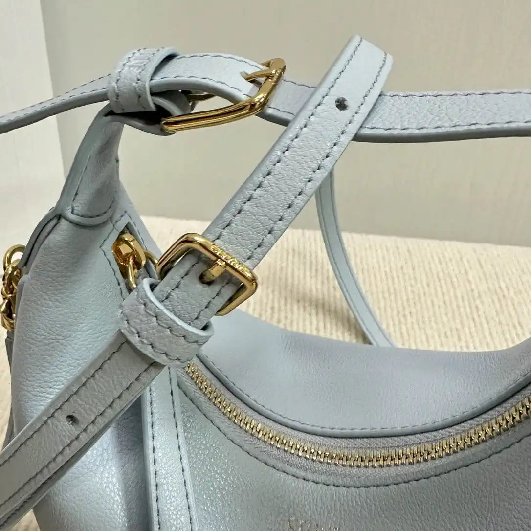 Celine 120723 Teen Celine Lulu IN Grained calfskin Blue