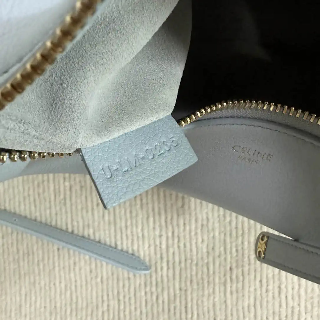 Celine 120723 Teen Celine Lulu IN Grained calfskin Blue