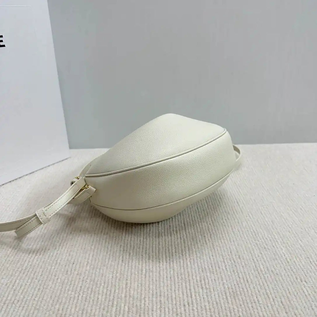 Celine 120723 Teen Celine Lulu IN Grained calfskin White