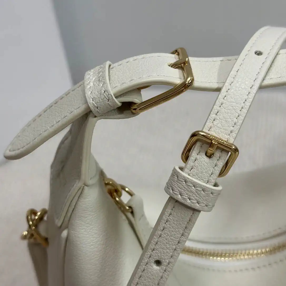 Celine 120723 Teen Celine Lulu IN Grained calfskin White