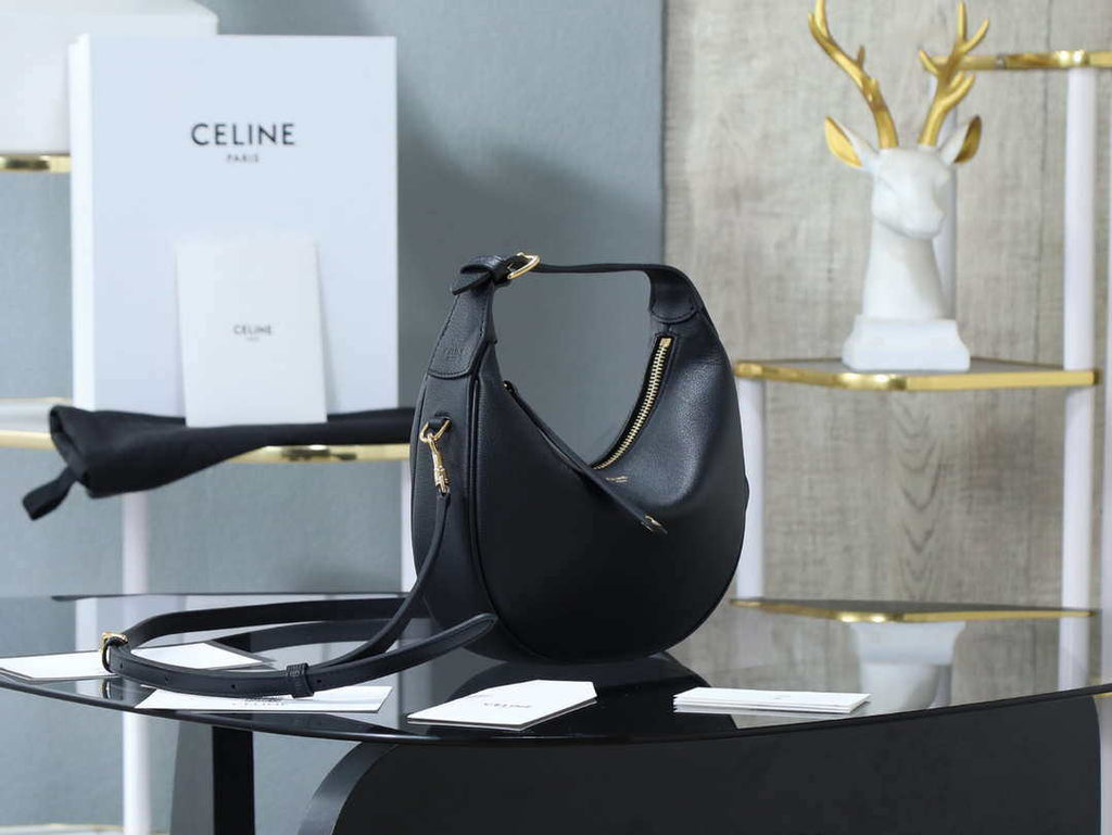 Celine 120723DPJ Teen Celine Lulu IN SUPPLE GRAINED CALFSKIN Black