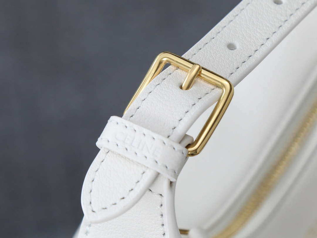 Celine 120723DPJ Teen Celine Lulu IN SUPPLE GRAINED CALFSKIN White