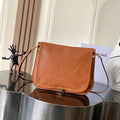 Celine 123632 BESACE SOFT TRIOMPHE IN SUPPLE SHINY LAMBSKIN TAN
