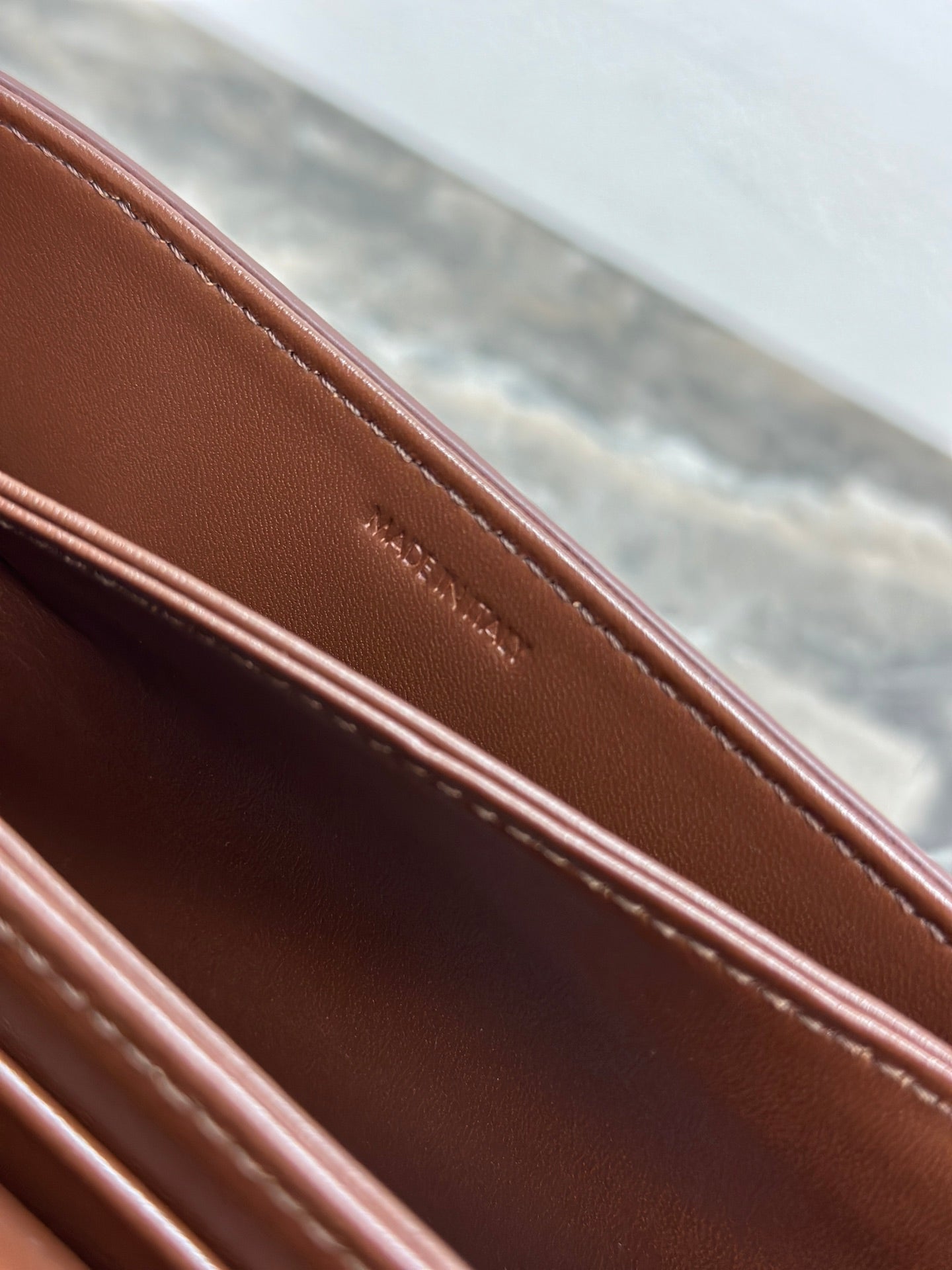 Celine 187363 Medium CLASSIQUE TRIOMPHE BAG IN Suede Brown