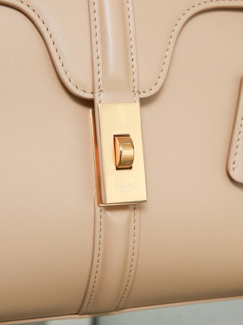 Celine 188003 Small 16 Bag IN Satinated Calfskin Apricot