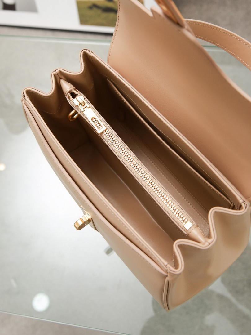 Celine 188003 Small 16 Bag IN Satinated Calfskin Apricot