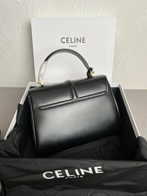 Celine 188003 Small 16 Bag IN Satinated Calfskin Black - Default Title - View 2