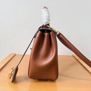 Celine 188003 Small 16 Bag IN Satinated Calfskin Brown - Default Title - View 6