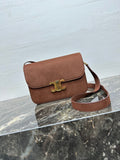 Celine 188423 TEEN TRIOMPHE BAG IN Suede Brown