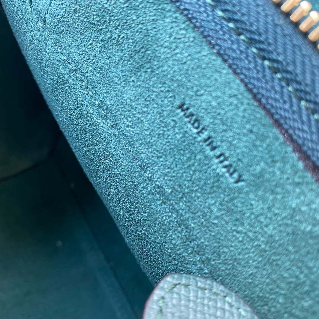 Celine 189103 Mini Belt Bag In Grained Calfskin 189153 Dark Green