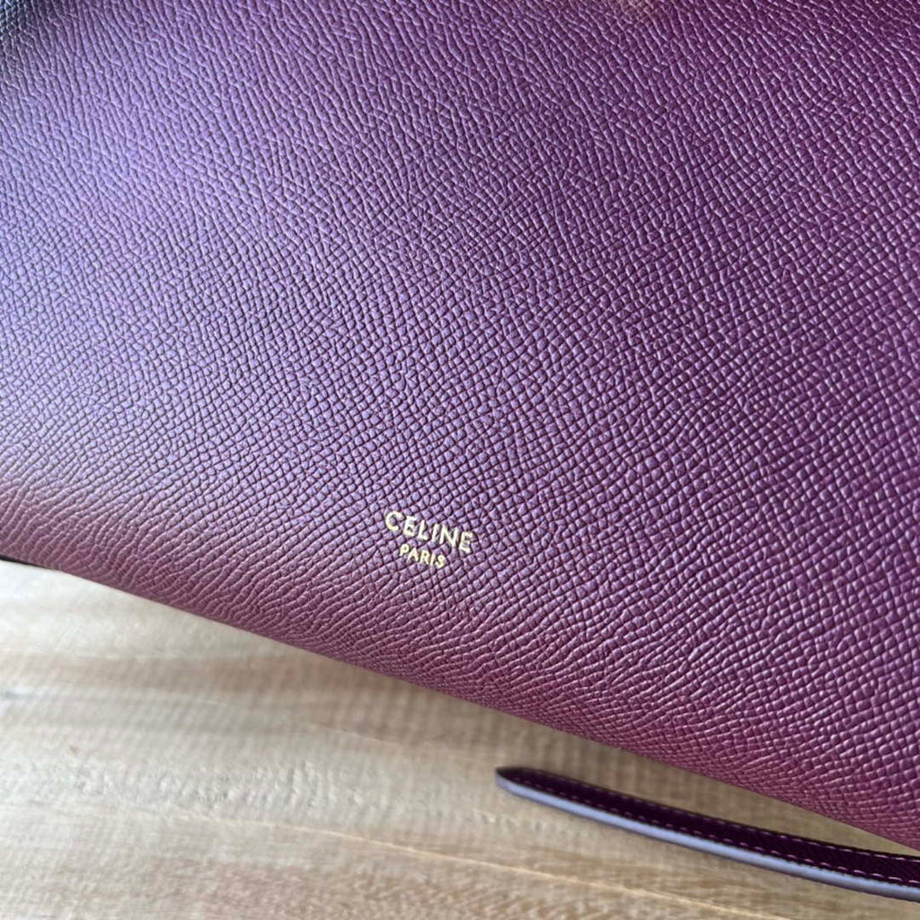 Celine 189103 Mini Belt Bag In Grained Calfskin 189153 Wine Red