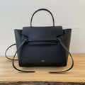 Celine 189103 Mini Belt Bag In Grained Calfskin Black 189153