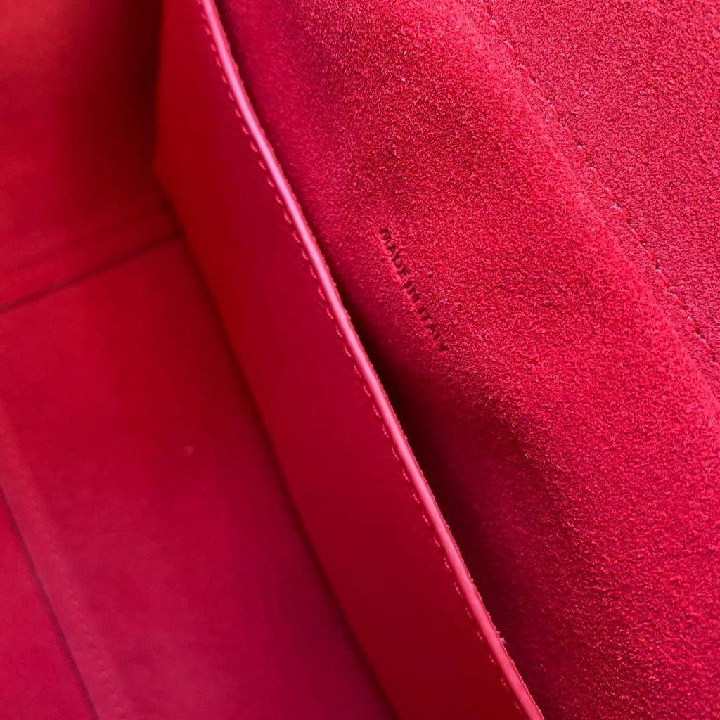 Celine 189103 Mini Belt Bag In Grained Calfskin 189153 Red