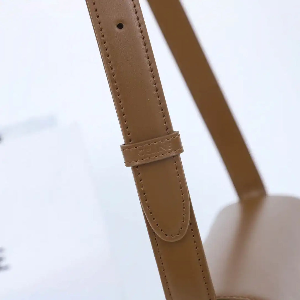 Celine 191242 CLASSIQUE TRIOMPHE BAG IN Calfskin Leather Brown