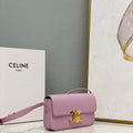 Celine 194143 Triomphe Shoulder Bag in Natural Calfskin Pink - Default Title - View 1