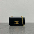Celine 197992 Chain Shoulder Bag Claude In Triomphe Canvas Black - Default Title - View 1