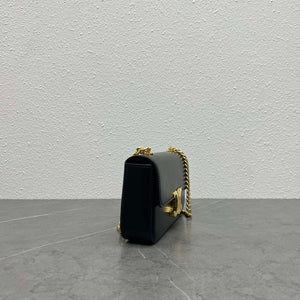 Celine 197992 Chain Shoulder Bag Claude In Triomphe Canvas Black - Default Title - View 2