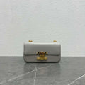 Celine 197992 Chain Shoulder Bag Claude In Triomphe Canvas Gray - Default Title - View 1