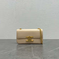 Celine 197992 Chain Shoulder Bag Claude In Triomphe Canvas Nude