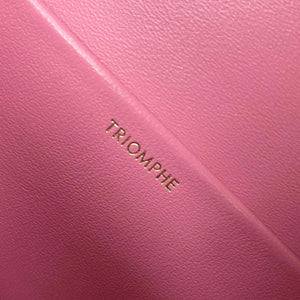 Celine 197992 Chain Shoulder Bag Claude In Triomphe Canvas Pink - Default Title - View 8