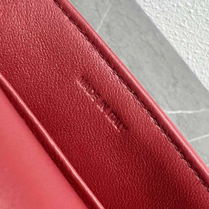 Celine 197992 Chain Shoulder Bag Claude In Triomphe Canvas Wine Red - Default Title - View 8