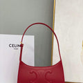 Celine 198153 Shoulder Bag Cuir Triomphe in Smooth Calfskin Red - Default Title - View 1