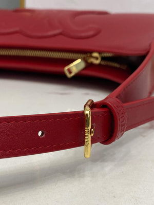 Celine 198153 Shoulder Bag Cuir Triomphe in Smooth Calfskin Red - Default Title - View 7