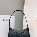 Celine 198153 Shoulder Bag Cuir Triomphe in Smooth Calfskin Black - Default Title - View 1