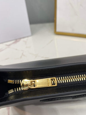 Celine 198153 Shoulder Bag Cuir Triomphe in Smooth Calfskin Black - Default Title - View 8