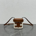 Celine 199263 SMALL BOX cuir triomphe in Smooth Calfskin beige tan - Default Title - View 1