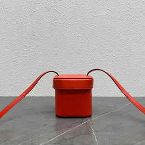 Celine 199263 SMALL BOX cuir triomphe in Smooth Calfskin Orange Red - Default Title - View 3