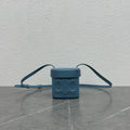 Celine 199263 SMALL BOX cuir triomphe in Smooth Calfskin Blue - Default Title - View 1