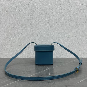 Celine 199263 SMALL BOX cuir triomphe in Smooth Calfskin Blue - Default Title - View 3