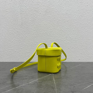 Celine 199263 SMALL BOX cuir triomphe in Smooth Calfskin Yellow - Default Title - View 2