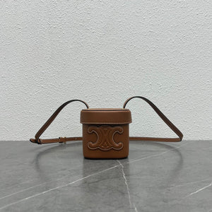 Celine 199263 SMALL BOX cuir triomphe in Smooth Calfskin Tan - Default Title - View 1