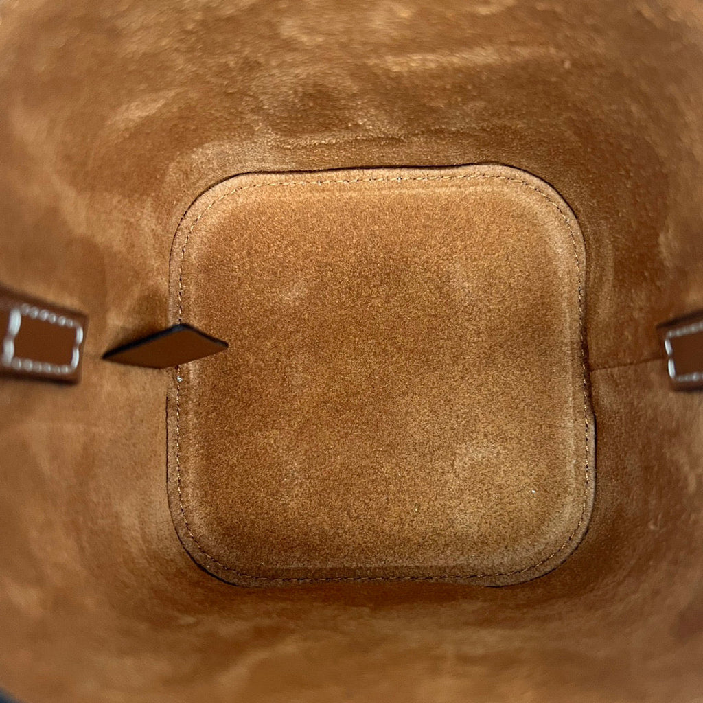 Celine 199263 SMALL BOX cuir triomphe in Smooth Calfskin Tan
