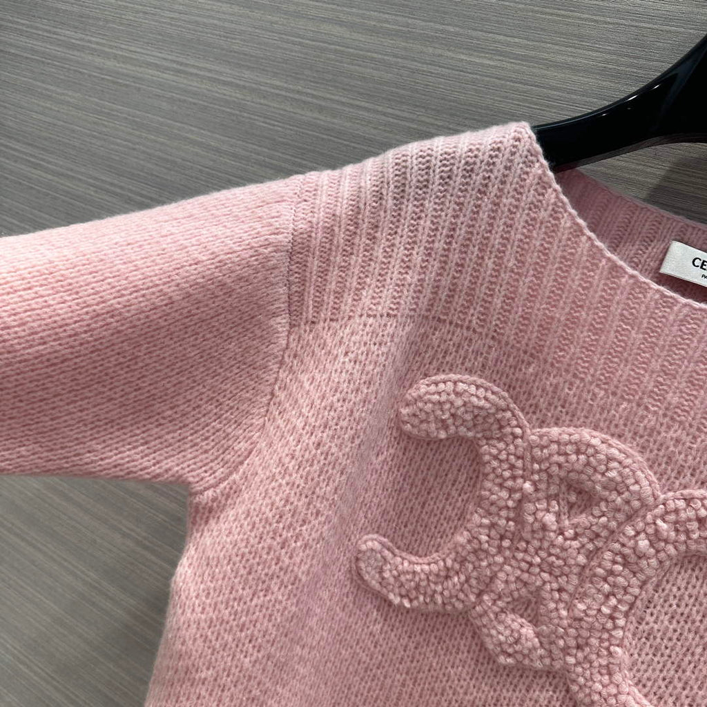 Celine 2AC99309T Boat Neck Triomphe Sweater C99068