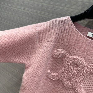 Celine 2AC99309T Boat Neck Triomphe Sweater C99068 - S - View 4