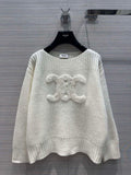 Celine 2AC99309T Boat Neck Triomphe Sweater C99069
