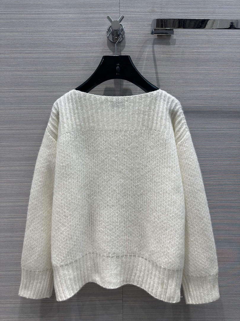 Celine 2AC99309T Boat Neck Triomphe Sweater C99069