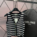 Celine 2AJ72570P Women's Gilet in mariniere striped C88101 - S - View 1