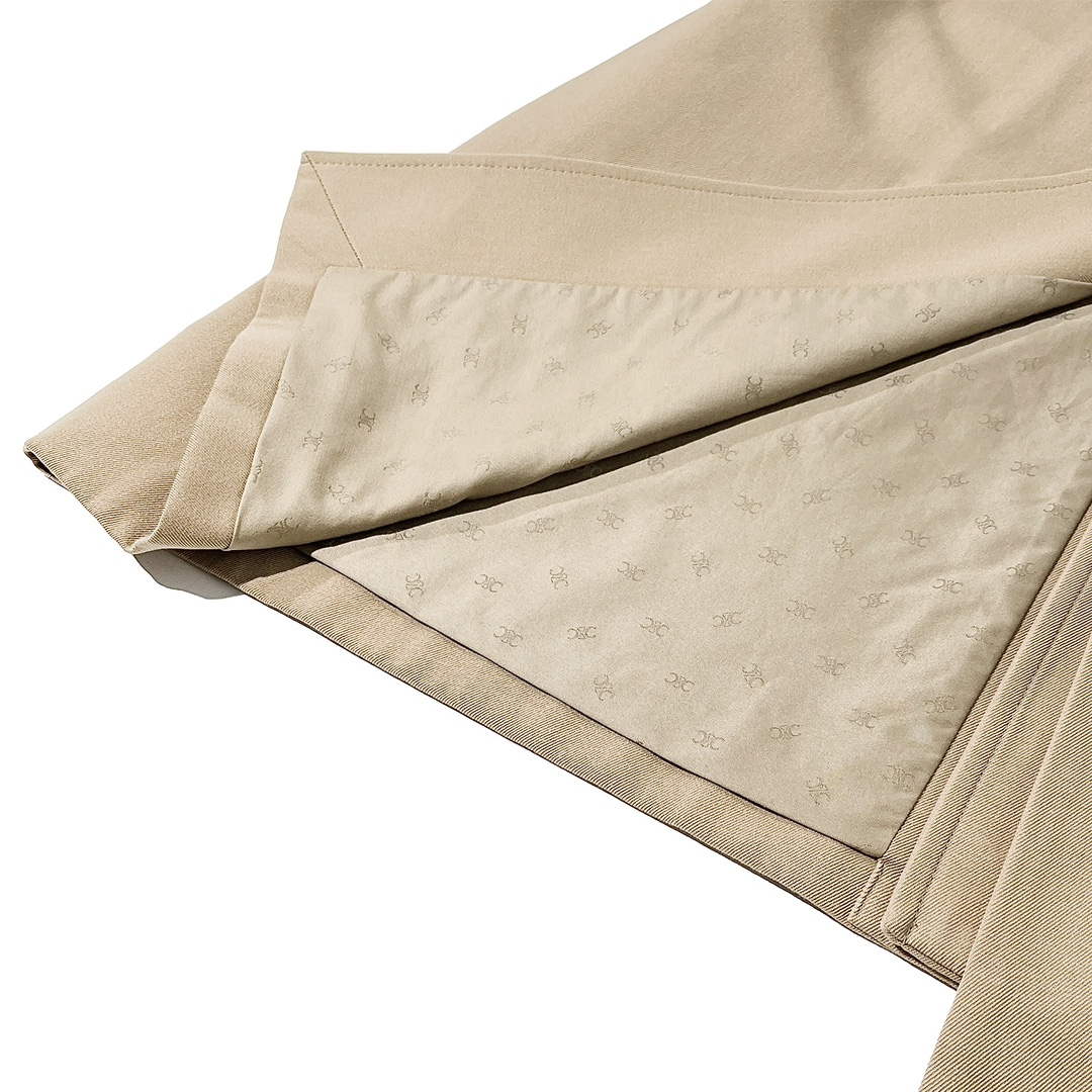 Celine 2M96A777S Wiltern Trench Coat In Cotton Gabardinemastic C99065