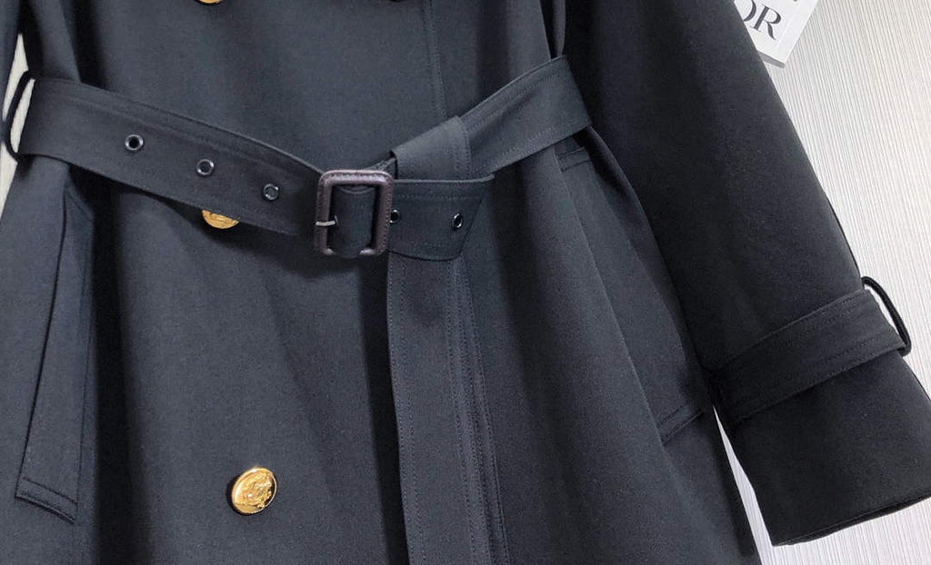 Celine 2M96A777S Wiltern Trench Coat In Cotton Gabardinemastic C99066