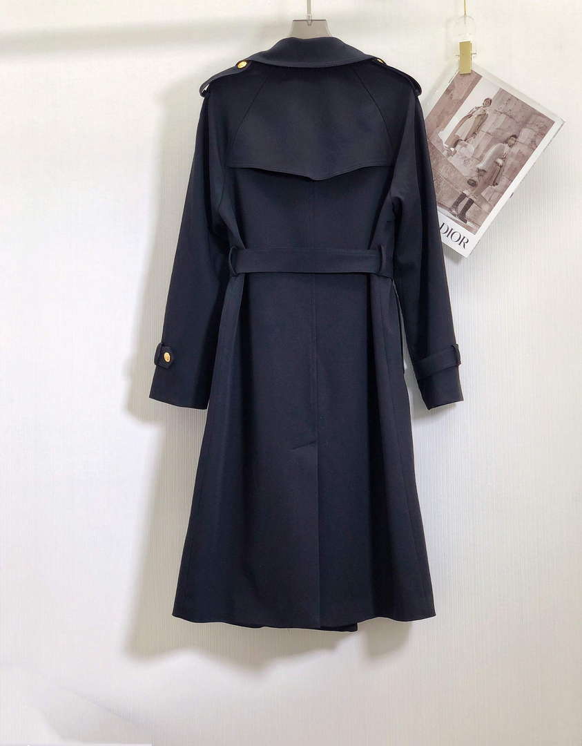 Celine 2M96A777S Wiltern Trench Coat In Cotton Gabardinemastic C99066