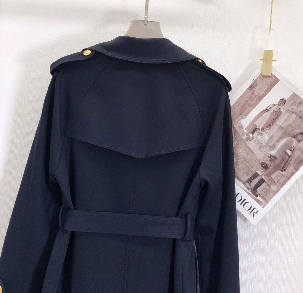 Celine 2M96A777S Wiltern Trench Coat In Cotton Gabardinemastic C99066