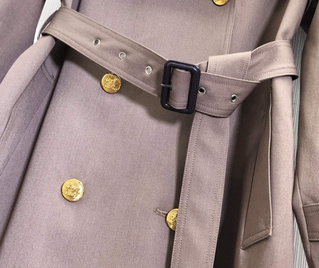 Celine 2M96A777S Wiltern Trench Coat In Cotton Gabardinemastic C99067