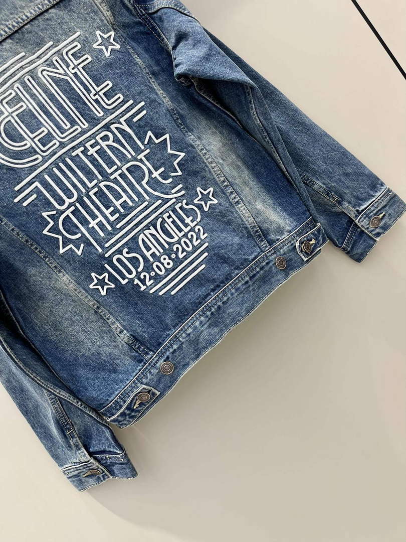 Celine 2Q768365M Denimdark Union Wash Jacket C99076